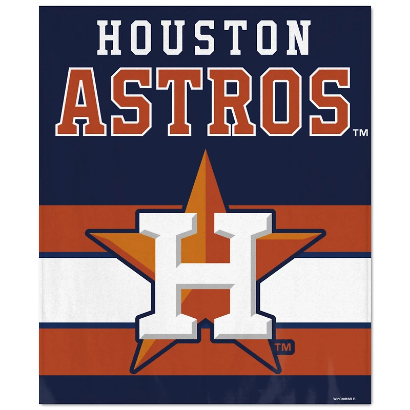 WinCraft Houston Astros Ultra Plush 50" x 60" Throw Blanket