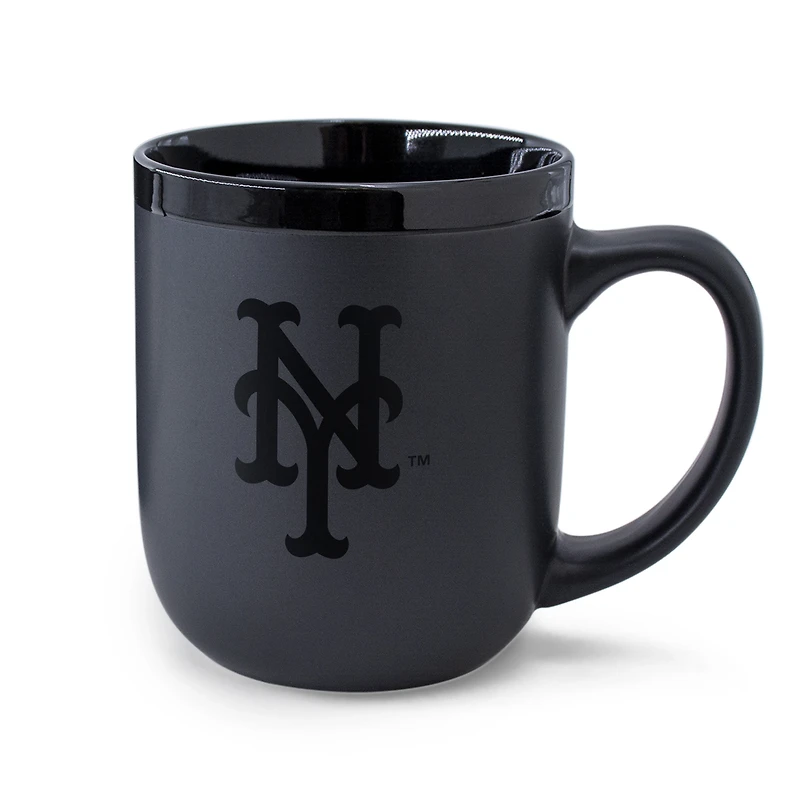WinCraft New York Mets 17oz. Black Tonal Ceramic Mug