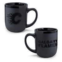 WinCraft Calgary Flames 17oz. Black Tonal Ceramic Mug
