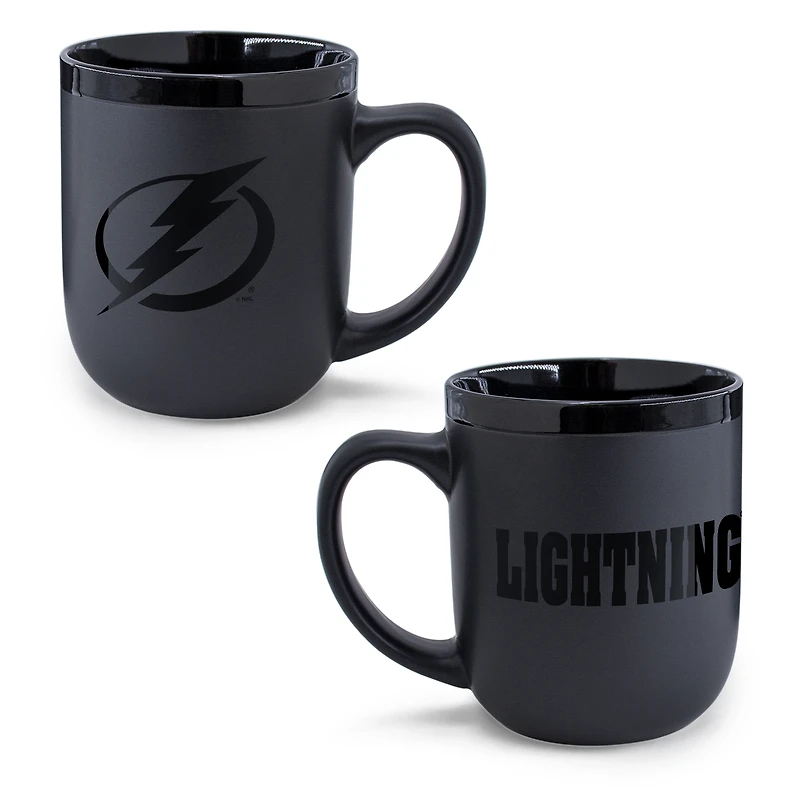 WinCraft Tampa Bay Lightning 17oz. Black Tonal Ceramic Mug