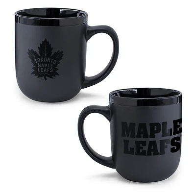 WinCraft Toronto Maple Leafs 17oz. Black Tonal Ceramic Mug