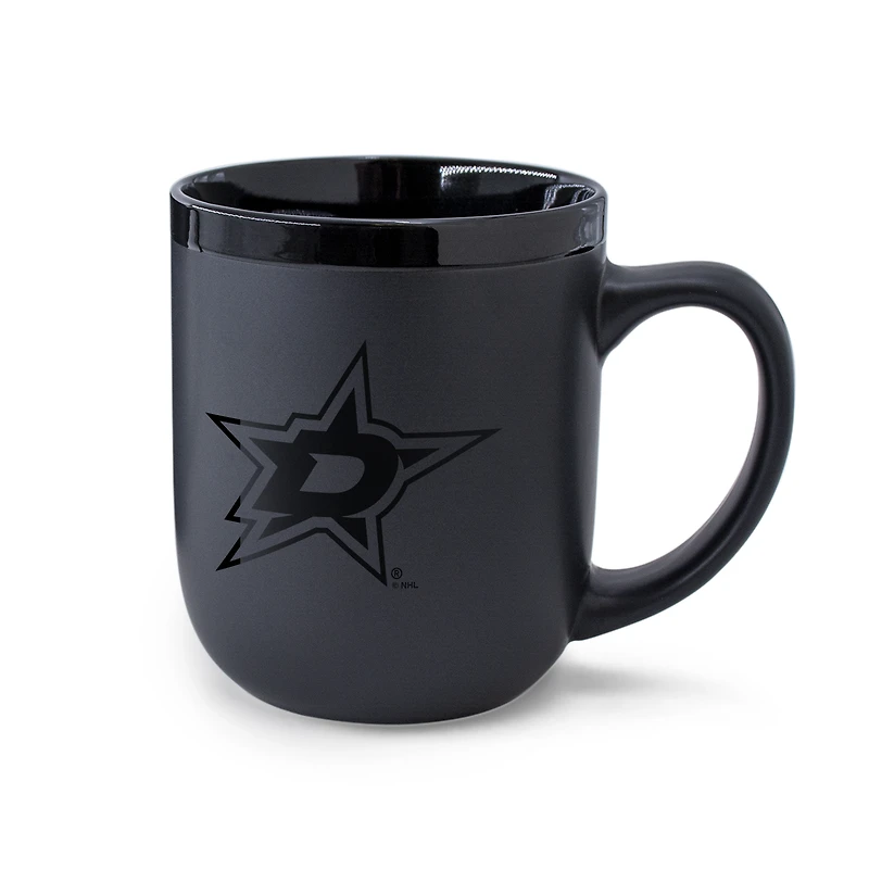 WinCraft Dallas Stars 17oz. Black Tonal Ceramic Mug
