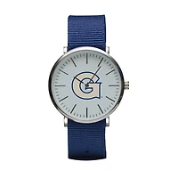 Navy Georgetown Hoyas Stitch Nylon Strap Watch