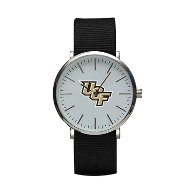 Black UCF Knights Stitch Nylon Strap Watch