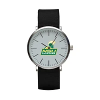 Black Norfolk State Spartans Stitch Nylon Strap Watch