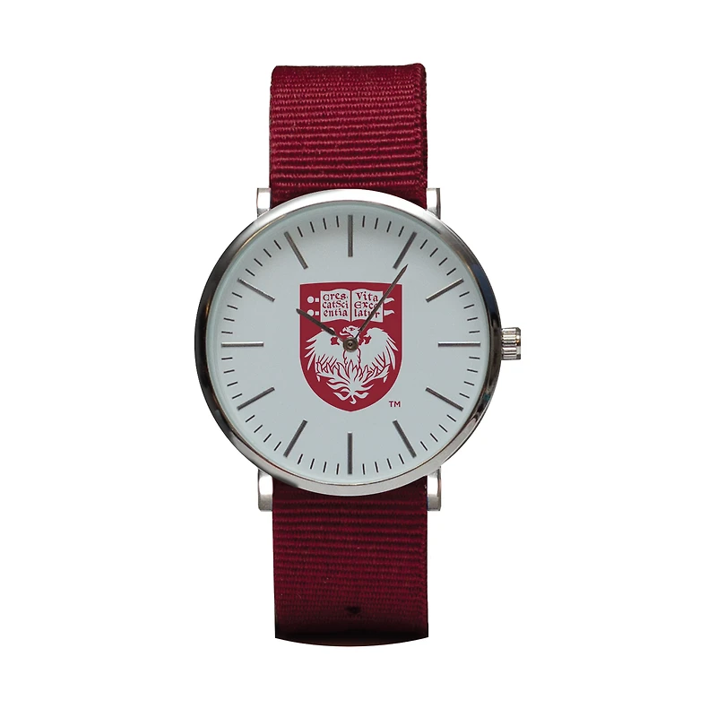Maroon UChicago Maroons Stitch Nylon Strap Watch