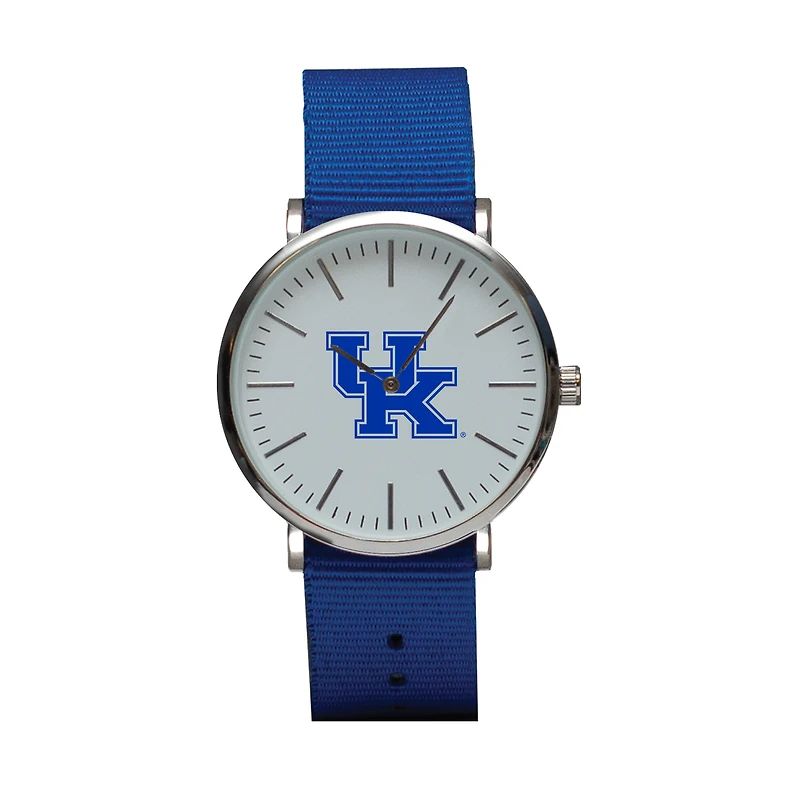 Royal Kentucky Wildcats Stitch Nylon Strap Watch