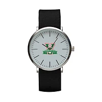 Black Mississippi Valley State Delta Devils Stitch Nylon Strap Watch