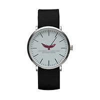 Black Maryland Eastern Shore Hawks Stitch Nylon Strap Watch