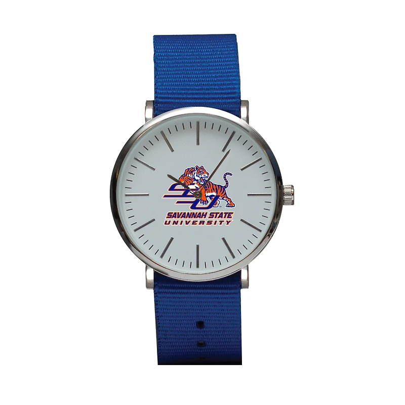 Royal Savannah State Tigers Stitch Nylon Strap Watch
