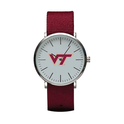 Maroon Virginia Tech Hokies Stitch Nylon Strap Watch