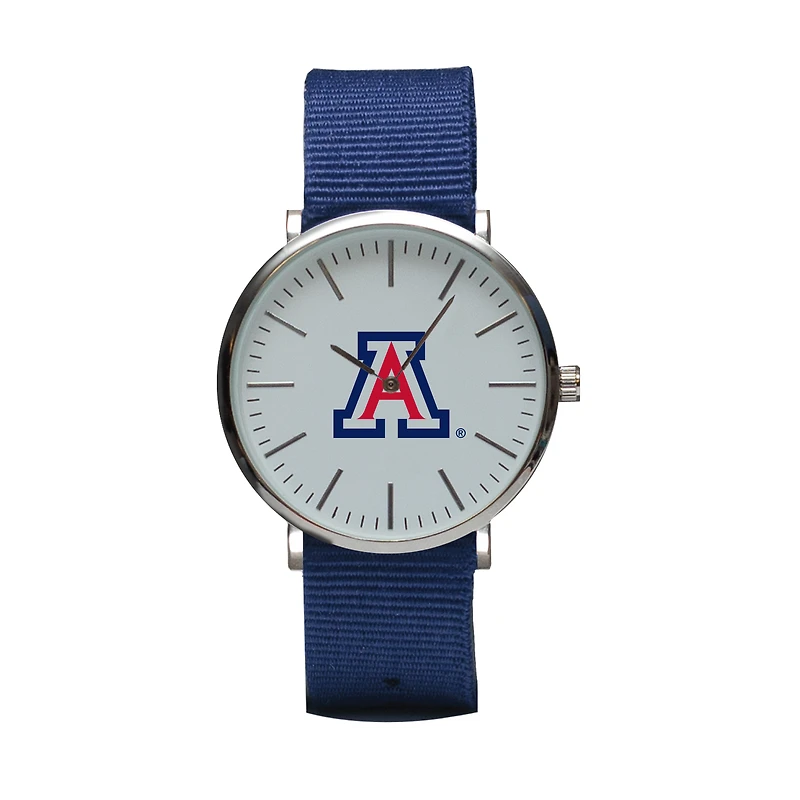 Navy Arizona Wildcats Stitch Nylon Strap Watch
