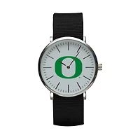 Black Oregon Ducks Stitch Nylon Strap Watch