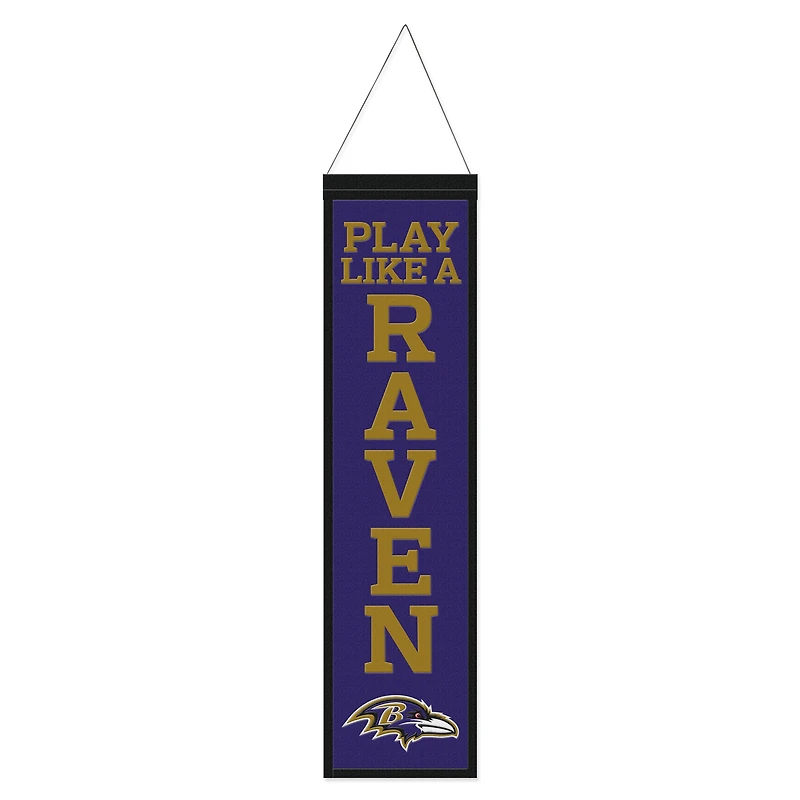 WinCraft Baltimore Ravens 8" x 32" Slogan Wool Banner