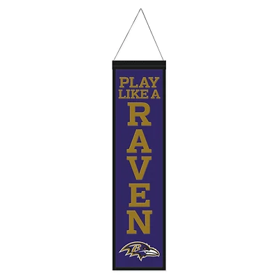 WinCraft Baltimore Ravens 8" x 32" Slogan Wool Banner
