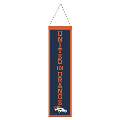 WinCraft Denver Broncos 8" x 32" Slogan Wool Banner