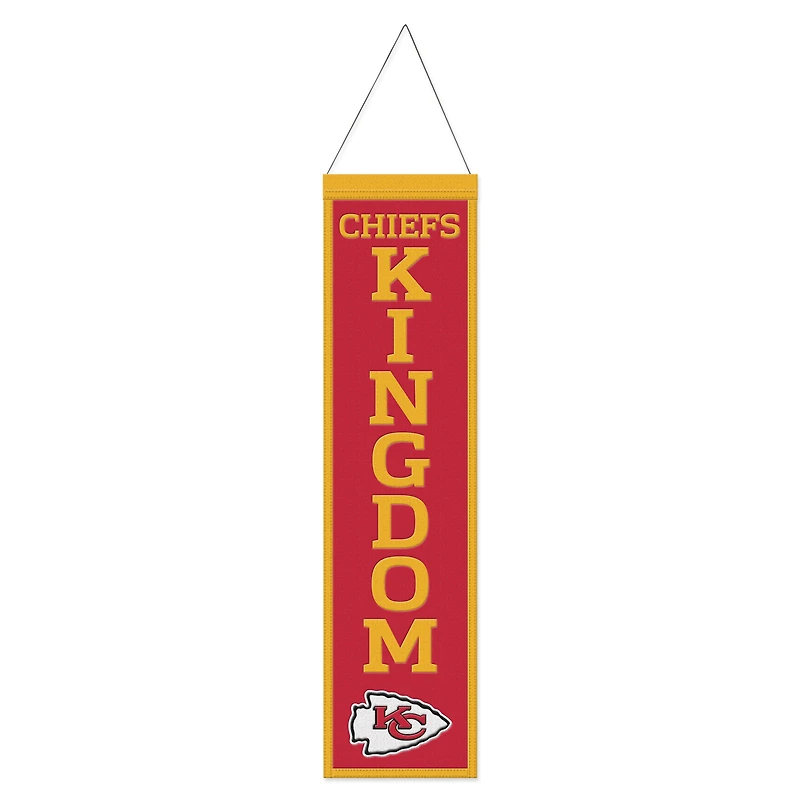 WinCraft Kansas City Chiefs 8" x 32" Slogan Wool Banner