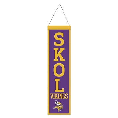 WinCraft Minnesota Vikings 8" x 32" Slogan Wool Banner