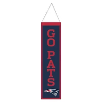 WinCraft New England Patriots 8" x 32" Slogan Wool Banner