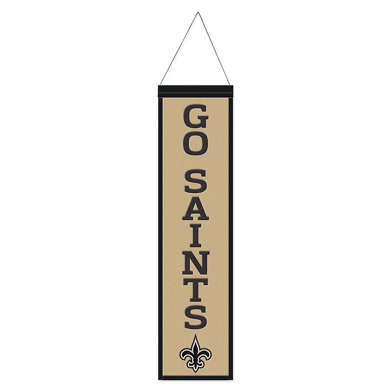 WinCraft New Orleans Saints 8" x 32" Slogan Wool Banner