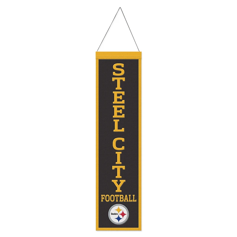 WinCraft Pittsburgh Steelers 8" x 32" Slogan Wool Banner