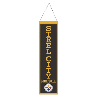 WinCraft Pittsburgh Steelers 8" x 32" Slogan Wool Banner