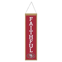 WinCraft San Francisco 49ers 8" x 32" Slogan Wool Banner