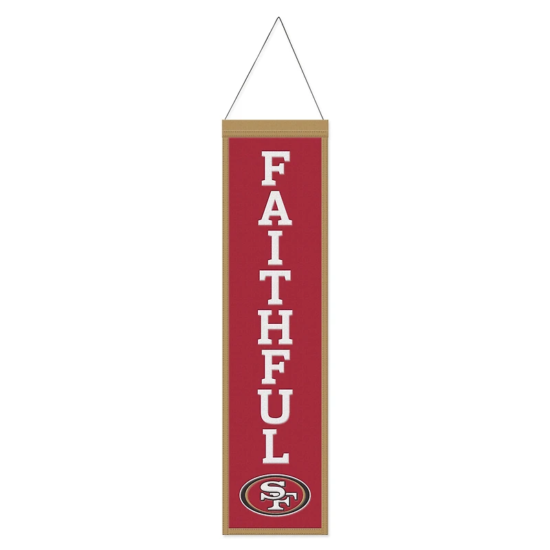 WinCraft San Francisco 49ers 8" x 32" Slogan Wool Banner