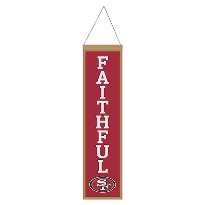 WinCraft San Francisco 49ers 8" x 32" Slogan Wool Banner