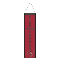 WinCraft Tampa Bay Buccaneers 8" x 32" Slogan Wool Banner