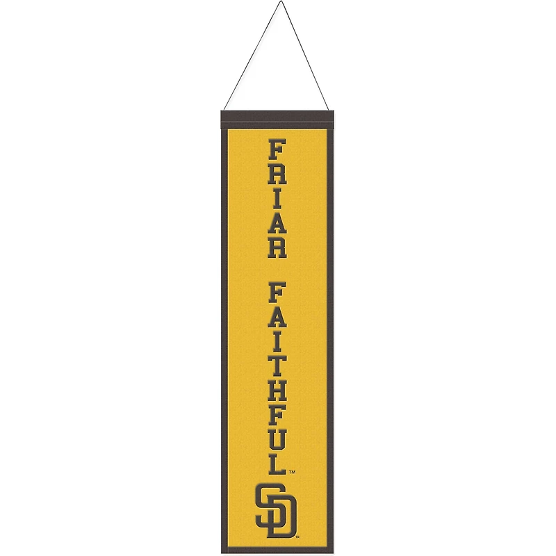 WinCraft San Diego Padres 8" x 32" Slogan Wool Banner