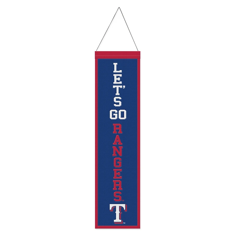 WinCraft Texas Rangers 8" x 32" Slogan Wool Banner