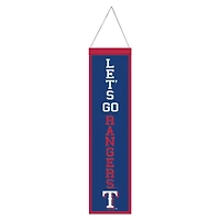 WinCraft Texas Rangers 8" x 32" Slogan Wool Banner