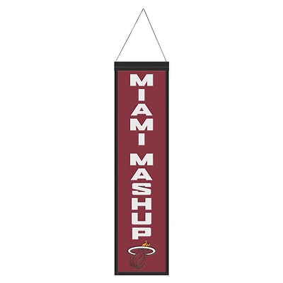 WinCraft Miami Heat 8" x 32" Slogan Wool Banner