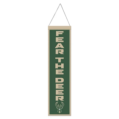 WinCraft Milwaukee Bucks 8" x 32" Slogan Wool Banner