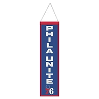 WinCraft Philadelphia 76ers 8" x 32" Slogan Wool Banner