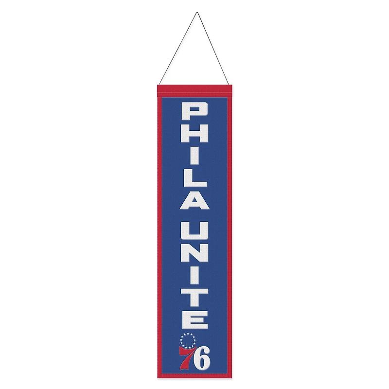 WinCraft Philadelphia 76ers 8" x 32" Slogan Wool Banner