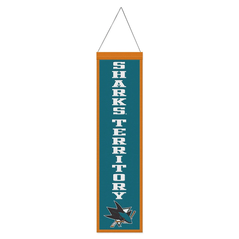 WinCraft San Jose Sharks 8" x 32" Slogan Wool Banner