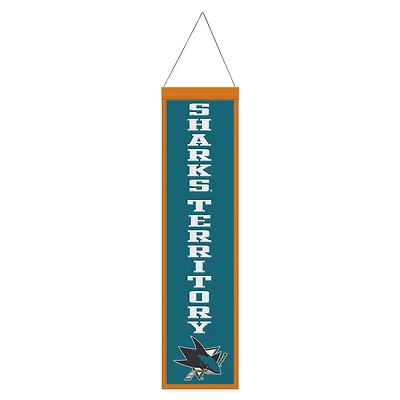 WinCraft San Jose Sharks 8" x 32" Slogan Wool Banner