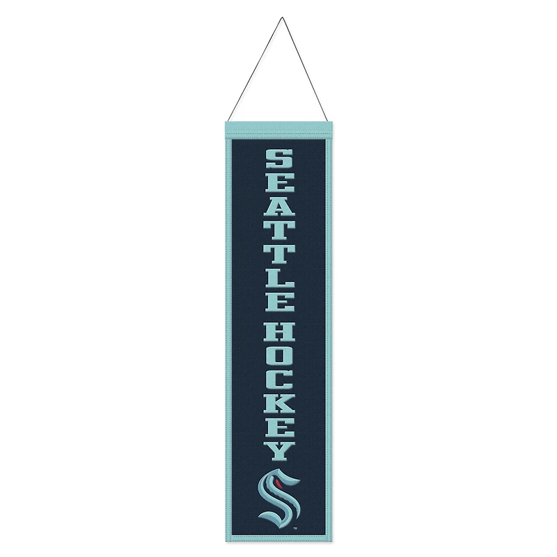 WinCraft Seattle Kraken 8" x 32" Slogan Wool Banner