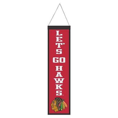 WinCraft Chicago Blackhawks 8" x 32" Slogan Wool Banner