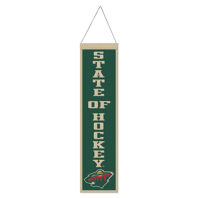 WinCraft Minnesota Wild 8" x 32" Slogan Wool Banner