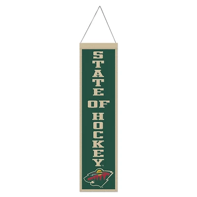 WinCraft Minnesota Wild 8" x 32" Slogan Wool Banner