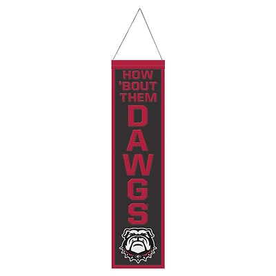 WinCraft Georgia Bulldogs 8" x 32" Slogan Wool Banner