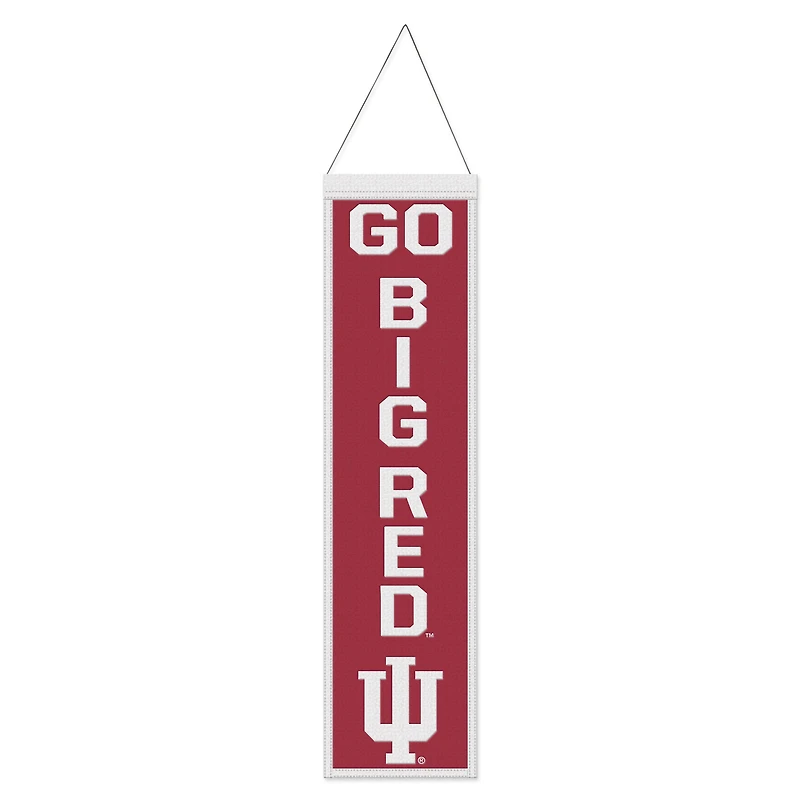 WinCraft Indiana Hoosiers 8" x 32" Slogan Wool Banner
