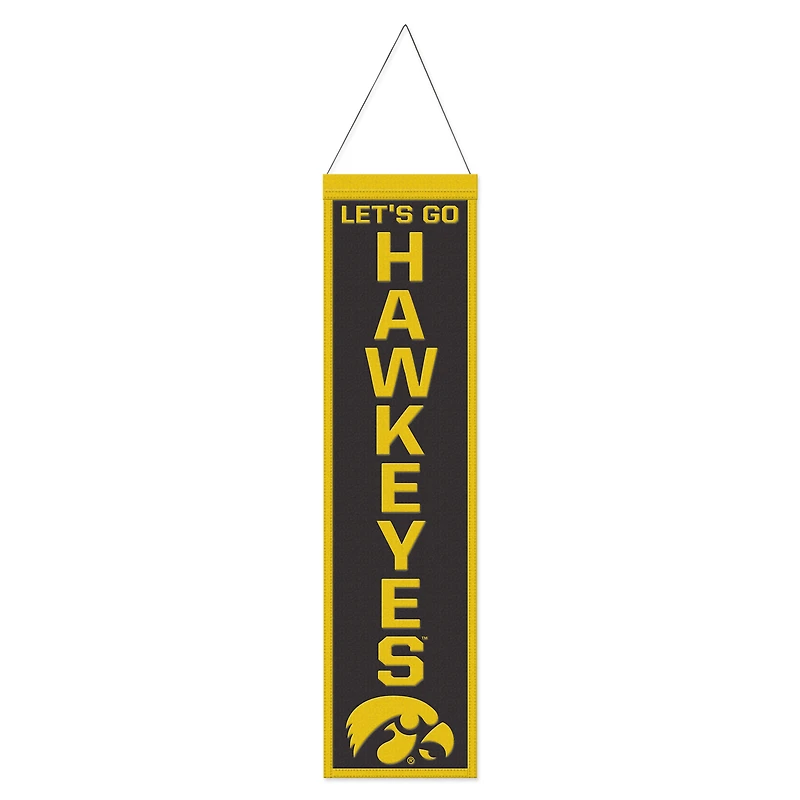 WinCraft Iowa Hawkeyes 8" x 32" Slogan Wool Banner