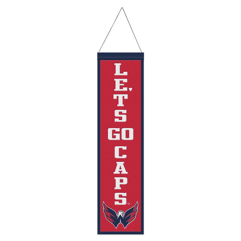 WinCraft Washington Capitals 8" x 32" Slogan Wool Banner