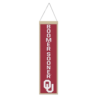 WinCraft Oklahoma Sooners 8" x 32" Slogan Wool Banner