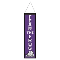 WinCraft TCU Horned Frogs 8" x 32" Slogan Wool Banner