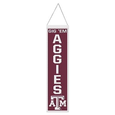 WinCraft Texas A&M Aggies 8" x 32" Slogan Wool Banner